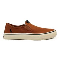 Tênis Reserva Go Joy Iate Masculino Slip On Lona Caramelo Original