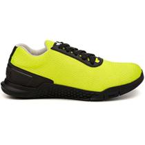 Tênis Rock Fit Grip 3 Amarelo Flour Preto Cross Training Calçado Musculação Academia Confortável