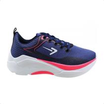 Tênis Running Feminino Box 200 Azul E Pink