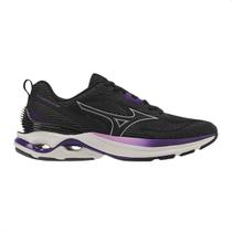Tênis Running Feminino Mizuno Wave Dynasty 7 Preto E Roxo
