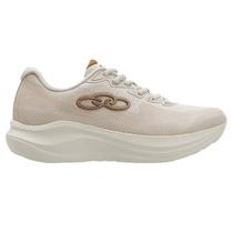 Tenis Running Feminino Sagaz Bege Olympikus