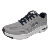 Tênis Running Masculino Conforto Leveza Arch Fit Skechers