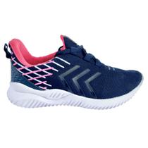 Tênis Sabedoria Marinho com Detalhes em Pink e Azul Claro - ULLY Tênis Sabedoria Marinho com Detalhes em Pink e Azul Claro - ULLY