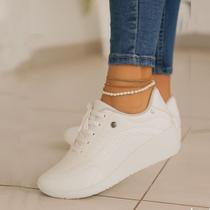 Tenis Salto embutido Feminino Kolosh Anabela Plataforma Leve Conforto Tenis Salto embutido Feminino Kolosh Anabela Plataforma Leve Conforto