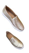 Tenis Santinelli Slip On Ouro 1528.001