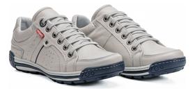 Tênis Sapatênis 3019 Tradicional em Couro Off White