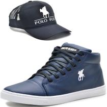 Tênis Sapatênis Casual Cano Alto com Boné Polo Plus Tênis Sapatênis Casual Cano Alto com Boné Polo Plus