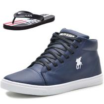 Tênis Sapatênis Casual Cano Alto com Chinelo Polo Plus