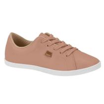 Tênis Sapatenis Feminino Nude Casual Beira Rio Branco Liso Napa Confortável Dia a Dia Original
