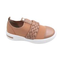 Tênis Sapatênis Feminino Vizzano Casual Original 1354.115 - Nude Pelica - 36