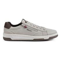 Tenis Sapatênis Ferracini VOX Casual Masculino Couro Cinza Tenis Sapatênis Ferracini VOX Casual Masculino Couro Cinza