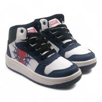 Tenis Sapatenis Infantil Cano Alto Botinha Personagem Homem Aranha Estiloso Resistente