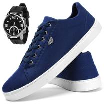 Tenis sapatenis masculino casual social cadarço confortavel 37 ao 44 + RELOGIO Tenis sapatenis masculino casual social cadarço confortavel 37 ao 44 + RELOGIO