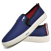 Tênis Sapatenis Masculino Polo Blu Slip On Elástico Calce Fácil Ajustável Casual Lançamento- RT7900