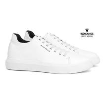 Tênis Sapatênis Masculino Rafarillo Toronto Alth Aumenta Altura 7cm Couro Conforto