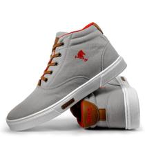 Tênis Sapatênis Polo Joy Masculino Cano Alto Bota - Cinza Tênis Sapatênis Polo Joy Masculino Cano Alto Bota - Cinza