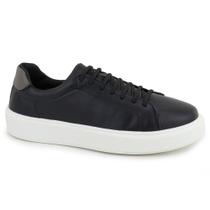 Tênis Sapatênis Preto material sintético Elástico Masculino Leve Calce Fácil Confortável Tênis Sapatênis Preto material sintético Elástico Masculino Leve Calce Fácil Confortável