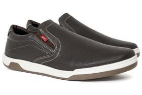 Tênis Sapatênis Slip On Ferracini 24h Casual Masculino Couro Calce Fácil 7051-267