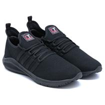 Tênis Sapatênis Sneake Masculino Preto Sola Preta