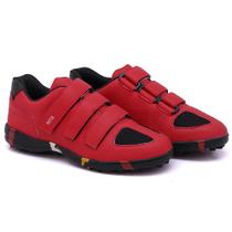 Tênis Sapatilha MTB Speed Bike Ciclista - VERMELHO