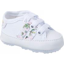 Tenis Sapatinho Bebe Meninas Primeiros Passos Flores Listra