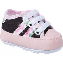 Tenis Sapatinho Bebe Meninas Primeiros Passos Flores Listra Tenis Sapatinho Bebe Meninas Primeiros Passos Flores Listra