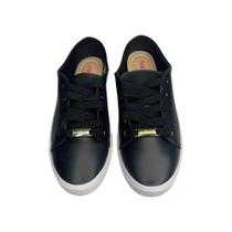 Tênis Sapato Moleca Feminino Com Cadarço Casual Dia A Dia Adulto Confortável Original