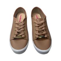 Tênis Sapato Moleca Floather Feminino Com Cadarço Casual Dia A Dia Adulto Confortável Original