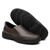 Tênis Sapato Ortopédico Tênis Masculino com Elástico em Couro!