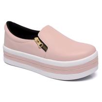 Tenis Sapato Sapatenis Salto Alto Feminino Yate Slip-On