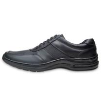 Tênis Sapato Social Couro Masculino Preto Sapatenis Confortável Casual Moda Lazer Casamento