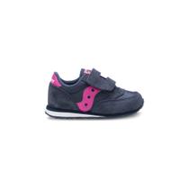Tênis Saucony Baby Jazz com tiras autocolantes Marinho e Rosa 4 M Tênis Saucony Baby Jazz com tiras autocolantes Marinho e Rosa 4 M