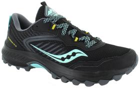 Tênis Saucony Excursion Tr15 Feminino Preto Menta Amarelo 38.5