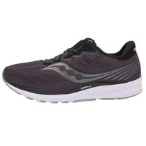 Tênis Saucony Ride 14 Feminino para Corrida Cinza Chumbo 37.5