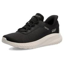 Tênis sem cadarço Skechers Bobs Squad Chaos-in Color Preto Feminino Tênis sem cadarço Skechers Bobs Squad Chaos-in Color Preto Feminino