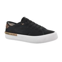 Tênis Siena Town Coca Cola Feminino Preto Camel Estiloso -