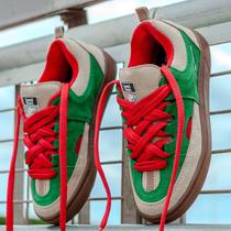 Tênis Skate Exercício Funcional Casual Cano Baixo Lifestyle Vortex Verde