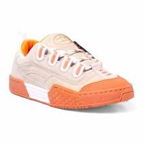 Tênis Skate Retrô Hexagon Couro Natural Nobuck Original Qix