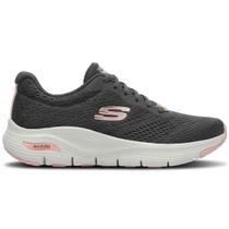 Tênis Skechers Arch Fit 2.0 Big League Feminino Grafite - Tênis Skechers Arch Fit 2.0 Big League Feminino Grafite -