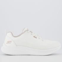 Tênis Skechers Bobs Moda Flex Feminino Branco Tênis Skechers Bobs Moda Flex Feminino Branco