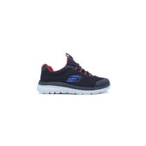 Tenis Skechers Bontiful infantil - masculino - preto e vermelho
