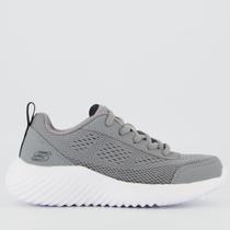 Tênis Skechers Bounder Quanta-Pacer Infantil Cinza Tênis Skechers Bounder Quanta-Pacer Infantil Cinza