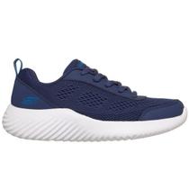 Tênis Skechers Bounder Quanta Pacer Infantil Marinho - Tênis Skechers Bounder Quanta Pacer Infantil Marinho -