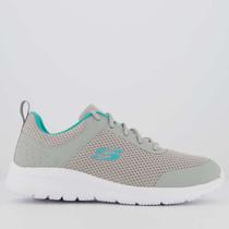 Tênis Skechers Bountiful Feminino Cinza e Branco