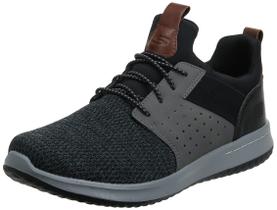 Tênis Skechers Classic Fit-Delson-Camden preto/cinza Tênis Skechers Classic Fit-Delson-Camden preto/cinza