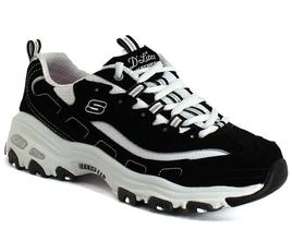 Tênis Skechers D'Lites-Me Time Feminino Preto/Branco 8,5 W Tênis Skechers D'Lites-Me Time Feminino Preto/Branco 8,5 W