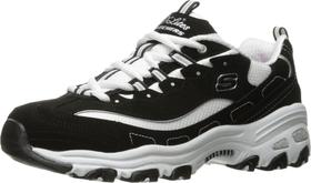 Tênis Skechers D'Lites-Me Time Femininos Preto/Branco Tênis Skechers D'Lites-Me Time Femininos Preto/Branco