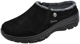 Tênis Skechers Easy Going Preto Cinza Mule Slip-On 9 EUA Tênis Skechers Easy Going Preto Cinza Mule Slip-On 9 EUA