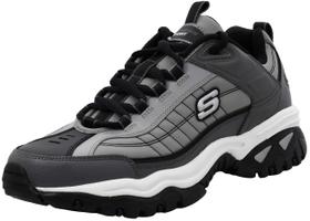 Tênis Skechers Energy Afterburn Charcoal com cadarço, 10,5 US