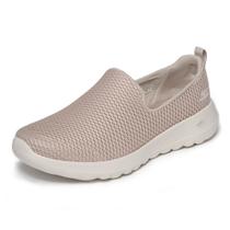 Tênis Skechers Feminino Go Walk Joy Taupe 8,5 Extra Largura